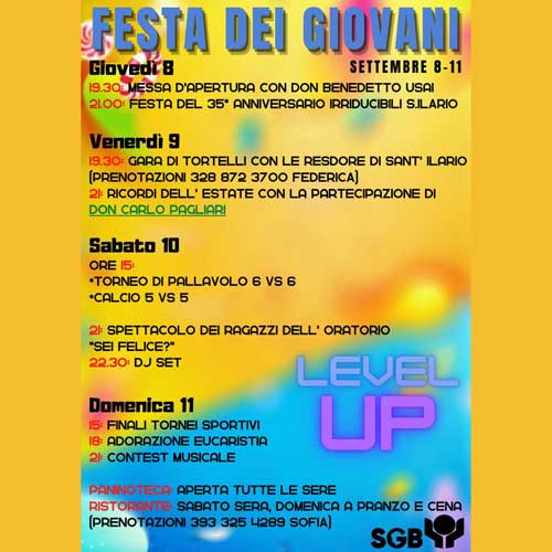 FESTA DEI GIOVANI 2022