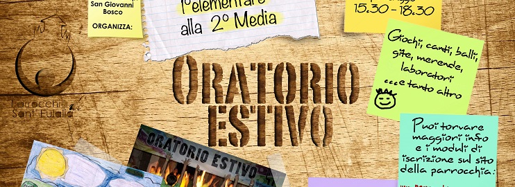 Oratorio Estivo (Grest) dal 17 Giugno al 2 Agosto 2013, ISCRIVITI !!!